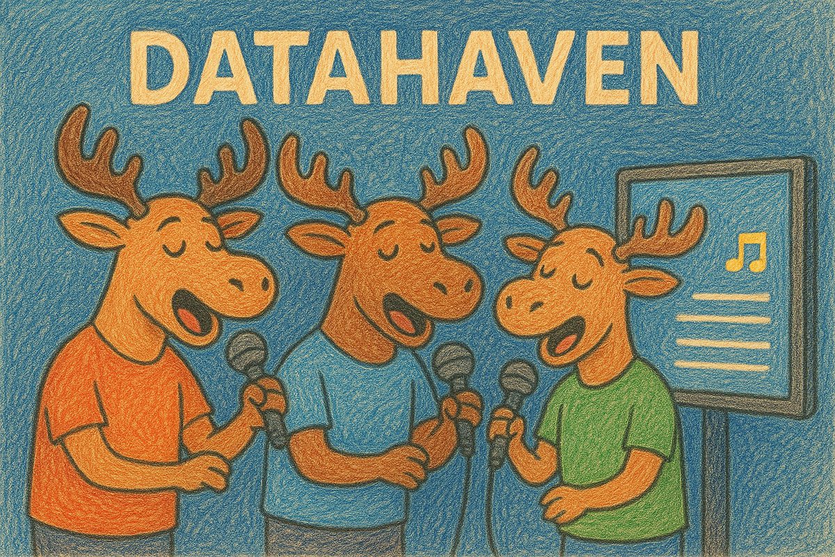 🎤Tomorrow at 5 p.m., there will be karaoke from <a href="/DataHaven_xyz/">DataHaven 🫎</a>

Rules:
 - Sing in any language, the main thing is to have fun.
 - Send a karaoke version of the song for everyone to sing along.
 - Follow the rules: no offensive or harmful content.
To participate, open a ticket
