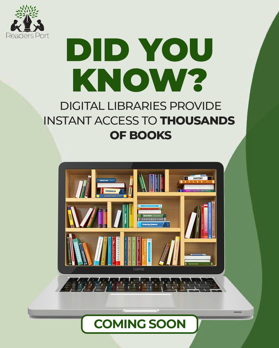 readersport2's tweet photo. Did you know? Digital libraries provide instant access to thousands of books. With Readers Port you can carry your entire library in your pocket and never miss a story. 

#ReadersOfInstagram #BookCommunity #BookishLove #BookAddict #BookLovers #BookObsessed #ReadingLife #Digital https://t.co/xWieaisuRu