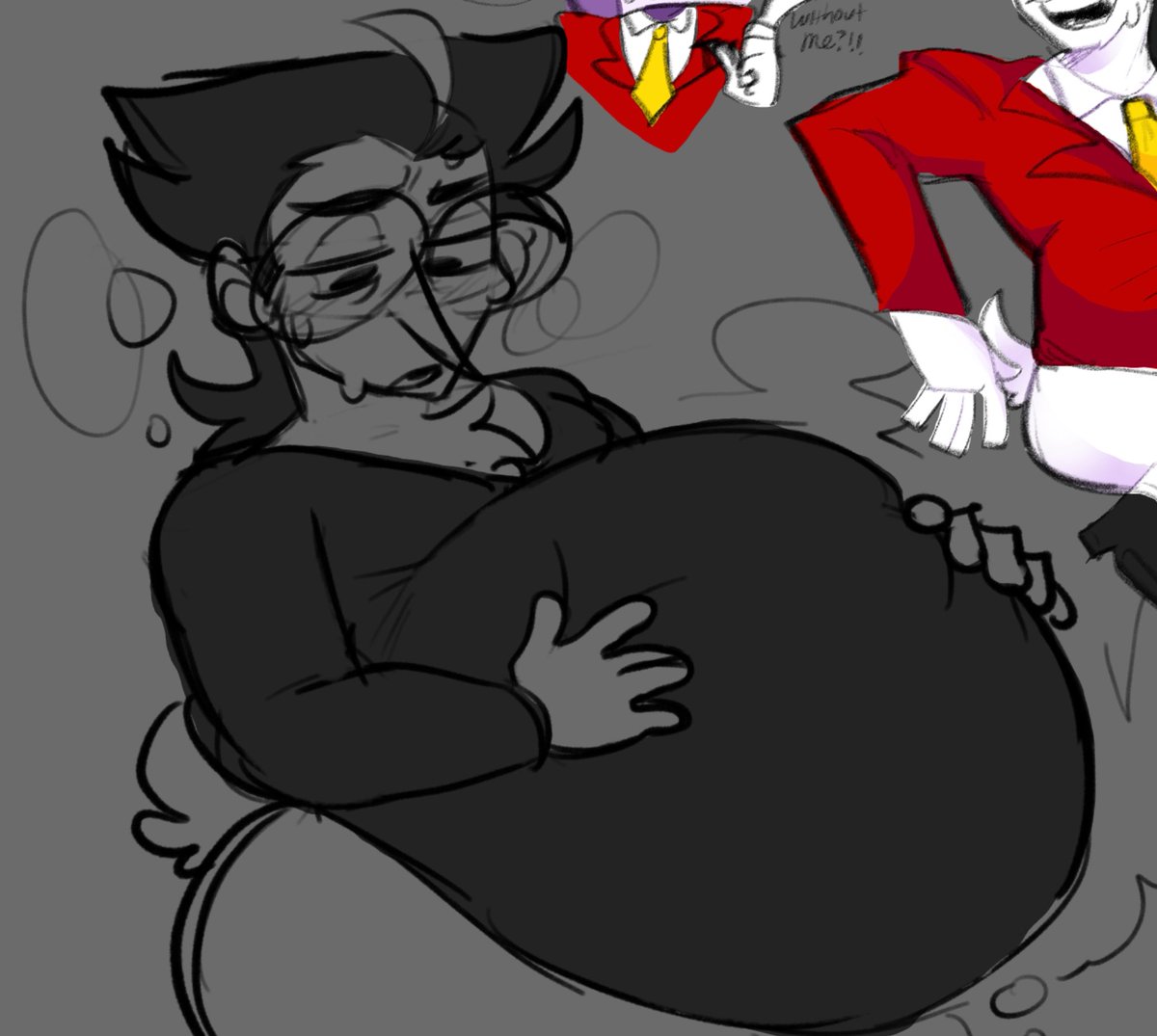 theroyalllamax's tweet photo. Here was that other Spamton sketch 😋 https://t.co/TcAsgcobqE