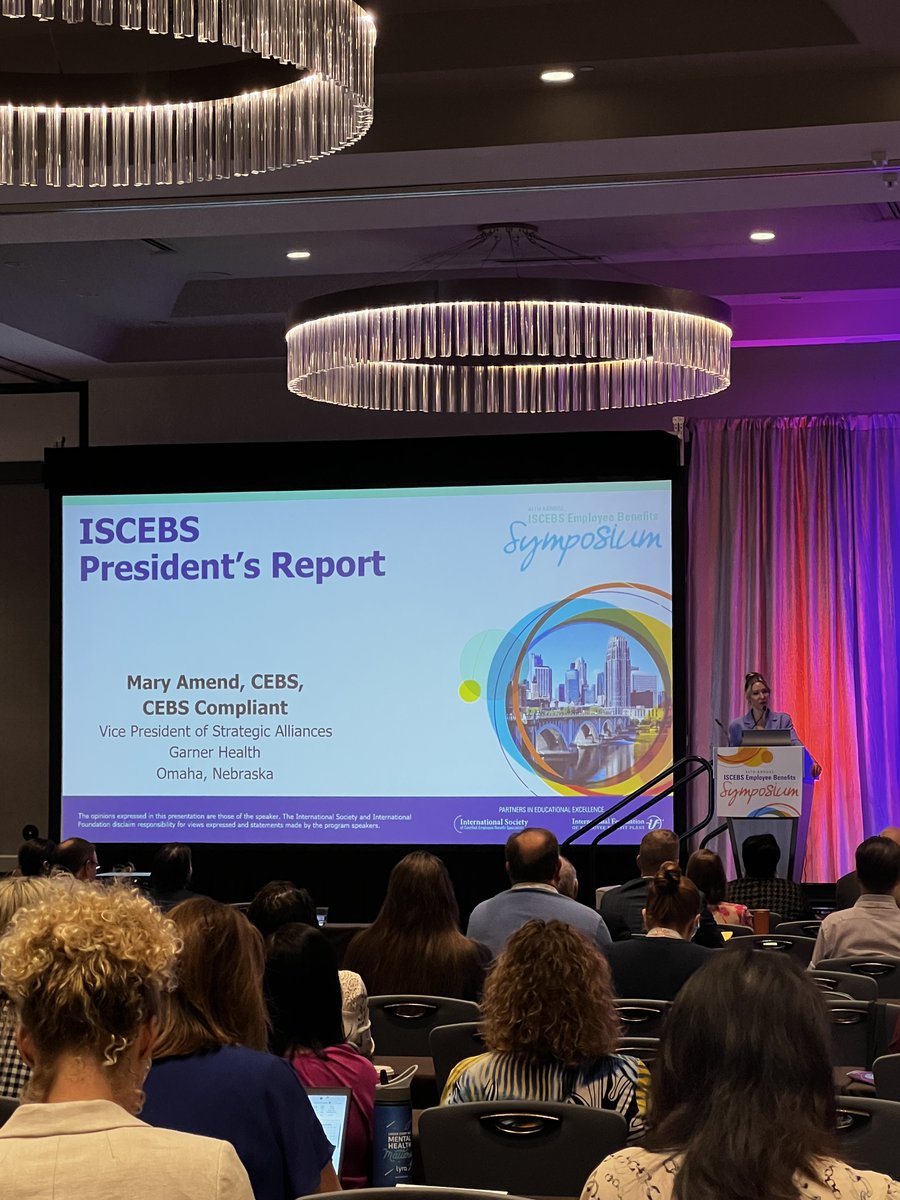 CEBSProgram's tweet image. Today the 44th Annual @ISCEBS Employee Benefits Symposium came to a close in Minneapolis. Thanks to everyone who joined us and all our accomplished CEBS graduates!

Mark your calendar for next year’s Symposium!    
📅 August 23-26, 2026 | Phoenix, Arizona