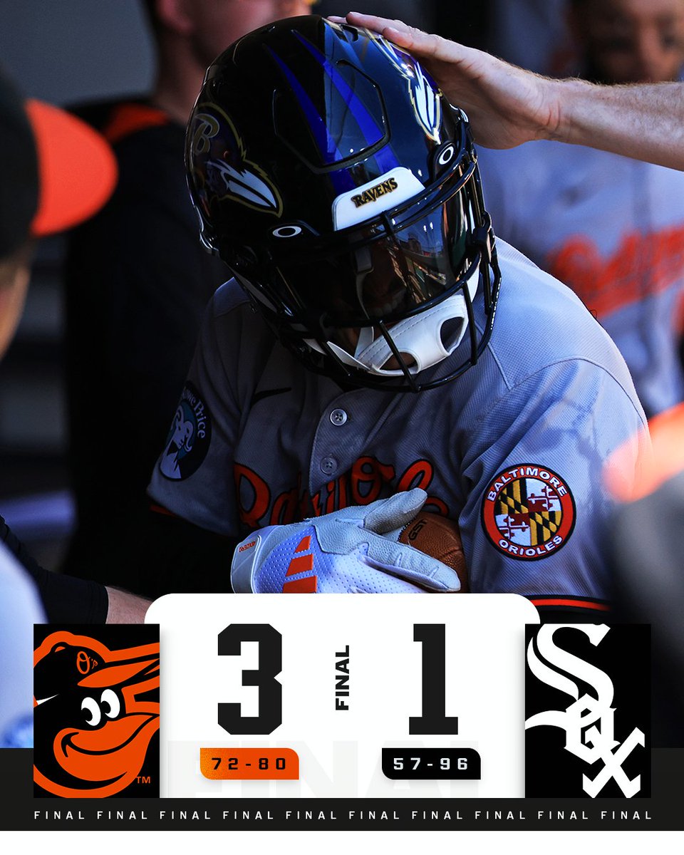 MLB's tweet photo. The @Orioles finish the sweep in Chicago. https://t.co/vt3IY475V4