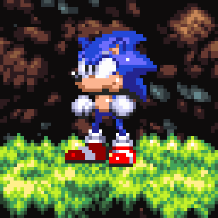 What it might have looked like if I was making a fan game instead of my own original IP.
#pixelart #SonicTheHedgehog
