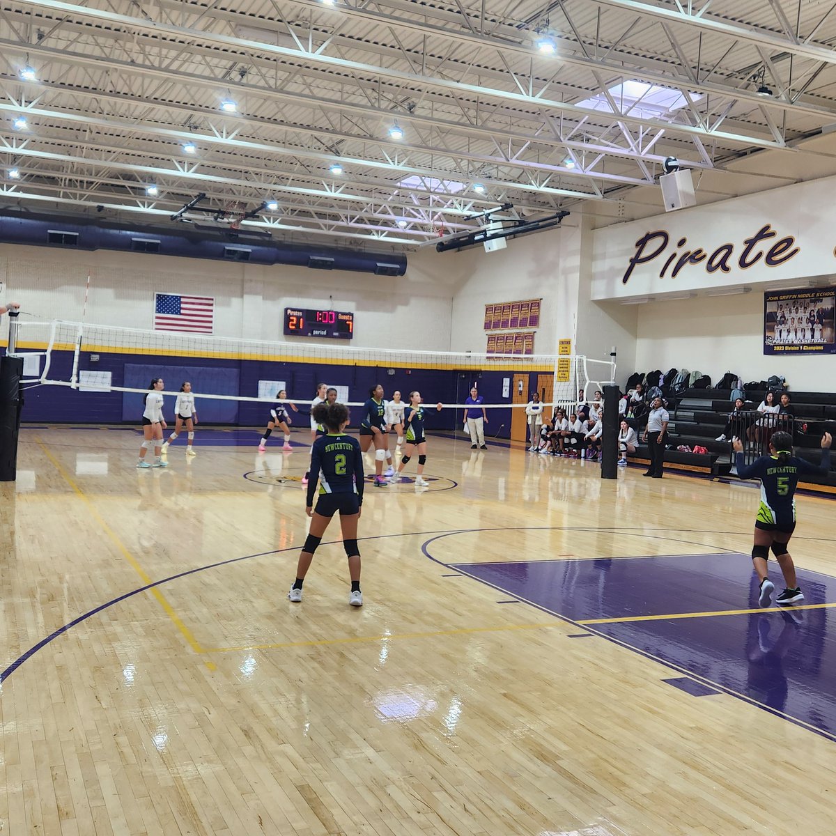 Let the games begin! 🏐 <a href="/jgmspirates/">John Griffin Middle School</a> Volleyball match is in full swing! <a href="/LatreiciaAllen/">Dr. Latreicia Allen</a>
<a href="/JGMS_AP_AD/">Bobby Dorman</a> <a href="/Quenna82/">Quenna N. Tillman M.Ed SpEd</a>