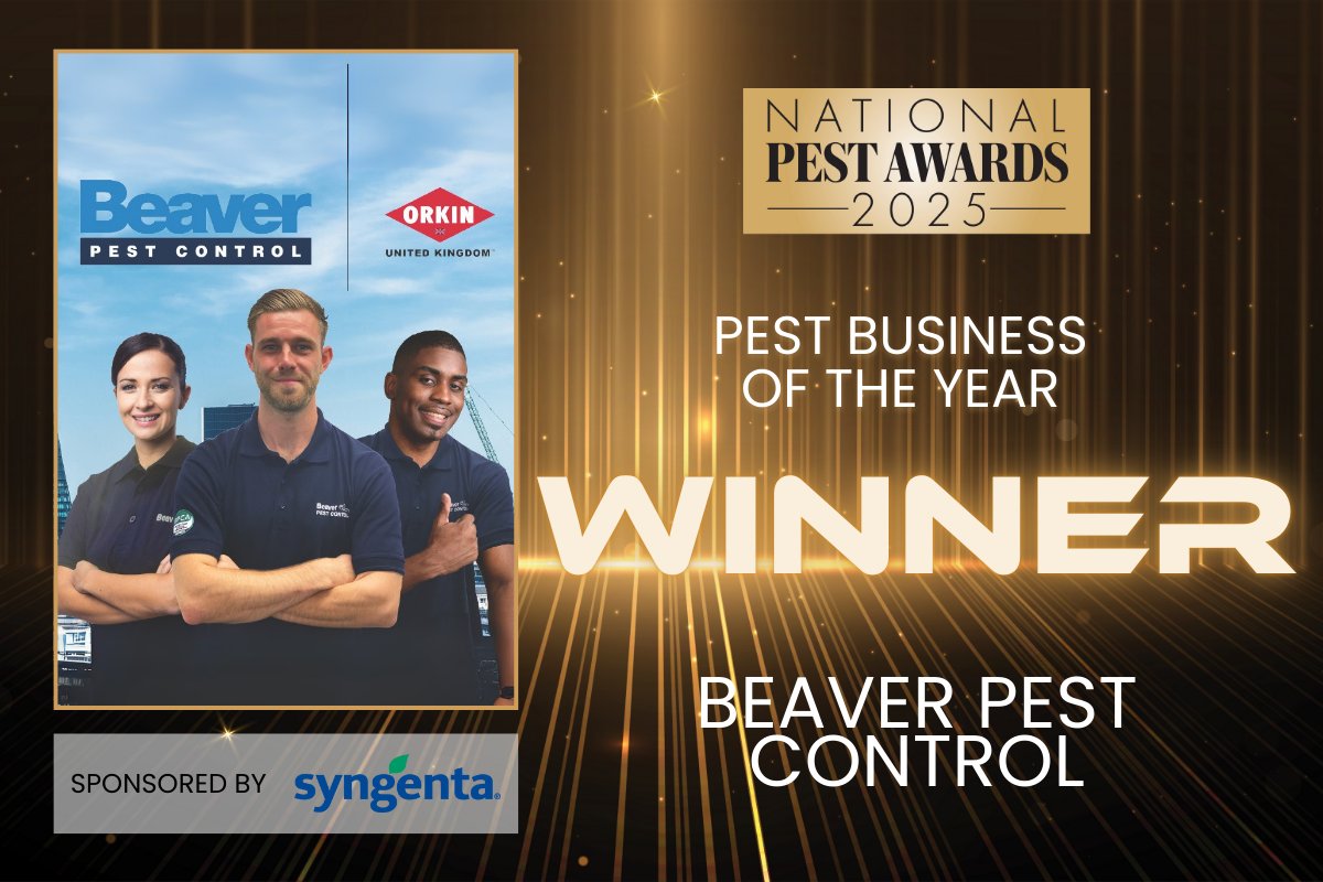 👏 The biggest cheer of the night goes to <a href="/pestissues/">Beaver Pest Control</a> – crowned Pest Business of the Year! 🏆Your achievements set the standard for the whole industry.
 
Sponsored by <a href="/SyngentaPPMUK/">Syngenta Professional Pest Management</a>
#PestAwards