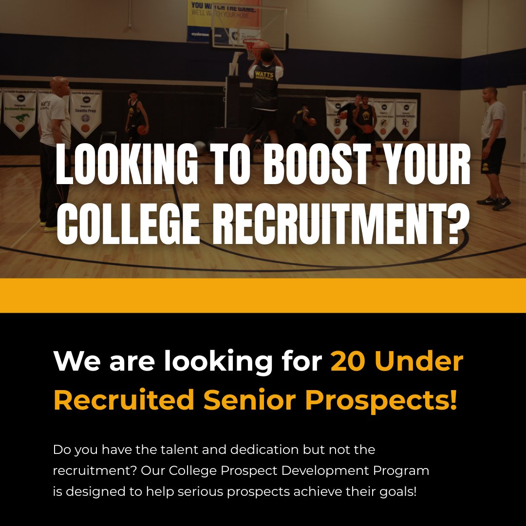 WattsBBall's tweet image. 💪 From court skills to life skills.
College Prospect Development Program trains athletes to lead, compete, and thrive—on and off the court.

Ready to level up? wattsbasketball.co/wattscpinfo

#BasketballDevelopment #WattsBasketball