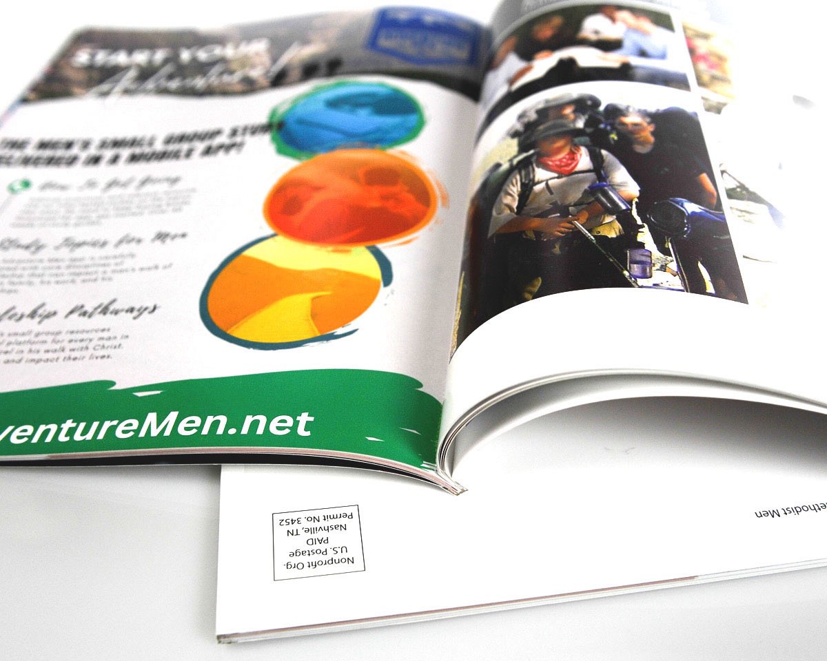 Phillips_Print's tweet photo. Perfect-bound 8.5”x 11” books printed on 80 lb dull text &amp; cover, and direct mailed to participants ahead of the Men &amp; Scouting Ministries in-person event. The General Commission on United Methodist Men addresses their mission &amp; event plans in this 56-page Leader Packet. https://t.co/k9RTAeF4ok