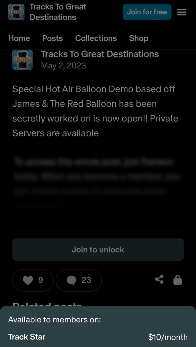 henke_keaton's tweet photo. This is sad

I gave this KoolAid person my coveted Red Balloon model under pretenses that it be used in a free access game, only to find it being sold on Patreon

Worse still, I can't find a way to contact him to take it down

Next step is getting Patreon involved https://t.co/FHs4K7U6X0
