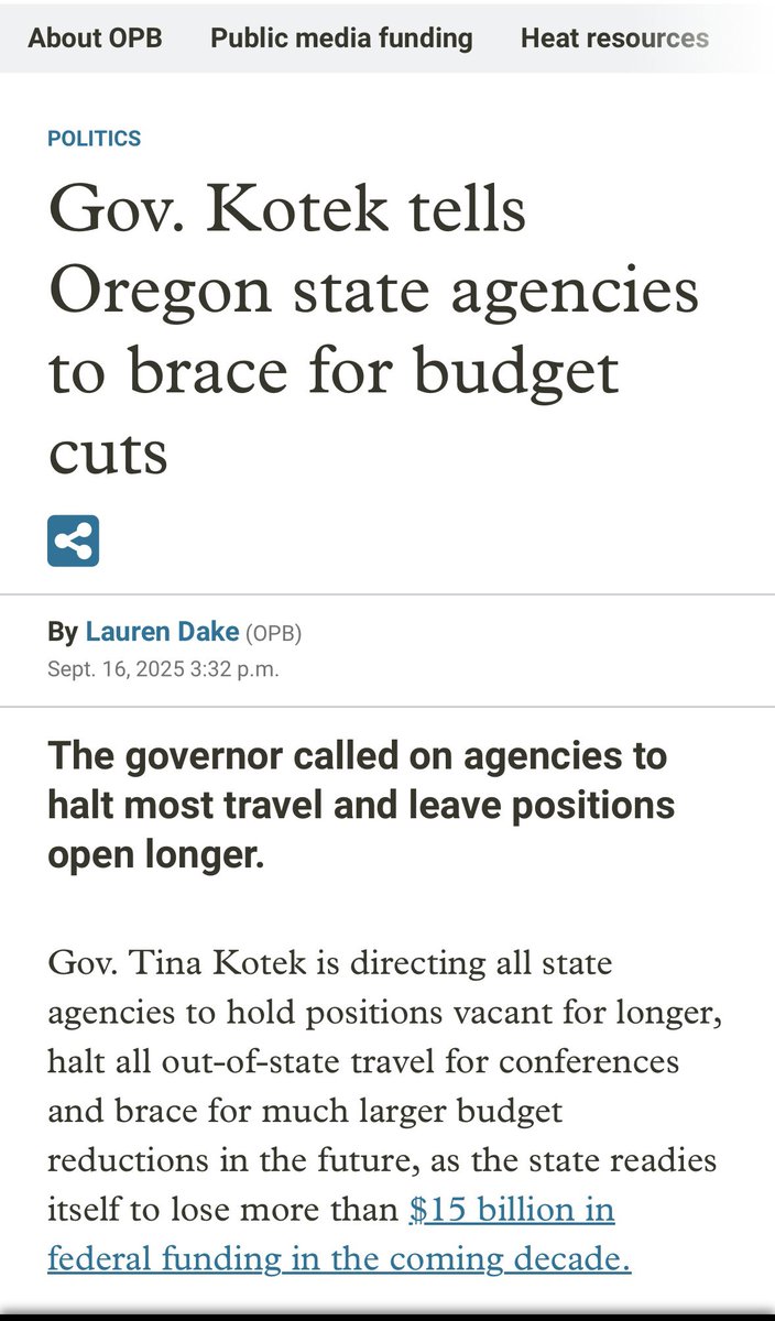 TPBlue4's tweet image. Oregon is in the process of making major budget cuts due to the:

BAD BILL 

While the mediocre project 2025 “royalty” get richer. 

Currently, red states top in experiencing financial stress. 

Americans will continue to suffer more in a way most of us haven’t seen before —…