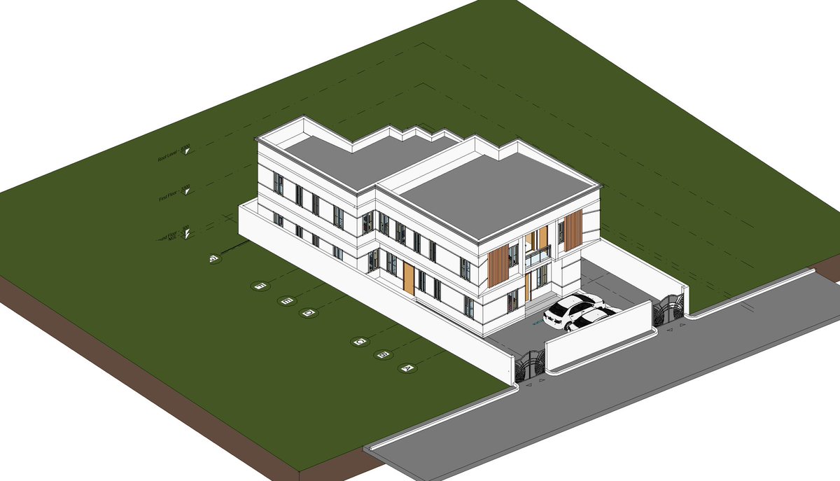 bakr_studios's tweet photo. Proposed Residential Development(4-bedroom duplex with 2 units of 2-bed apartments)

Sitting on 359sqm.

Designed by: @bakr_studios 

Let me know what you think of the design!!

#residential #residentialdesign #duplexdesign #revit #exteriordesign https://t.co/0ejyt4NR69