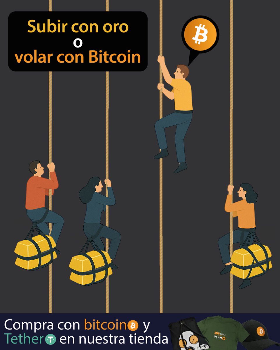 El oro requiere logística, transporte físico y altos costos de seguridad 🚛🔒

#Bitcoin, en cambio, puede moverse globalmente en segundos con un clic 📲🌍