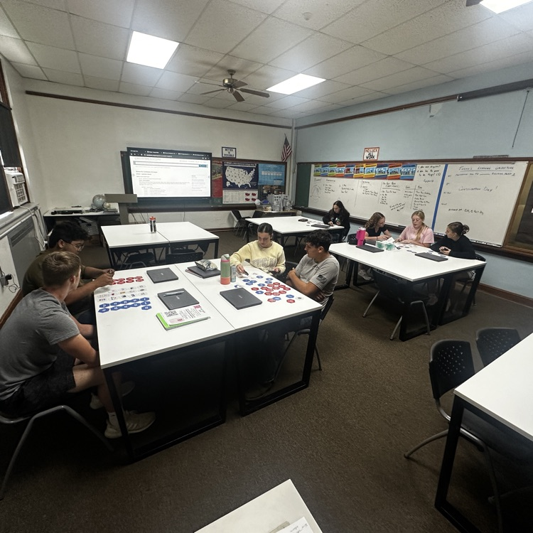 SchoolsWaverly's tweet image. Waverly JH and HS students celebrated Constitution Day by using Edu-Gons hexagon cards to learn Constitutional concepts and vocabulary