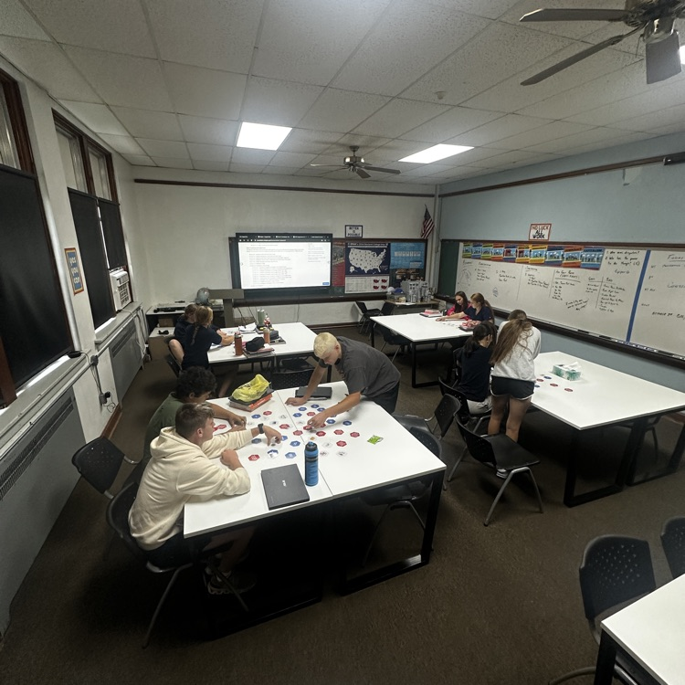 SchoolsWaverly's tweet image. Waverly JH and HS students celebrated Constitution Day by using Edu-Gons hexagon cards to learn Constitutional concepts and vocabulary