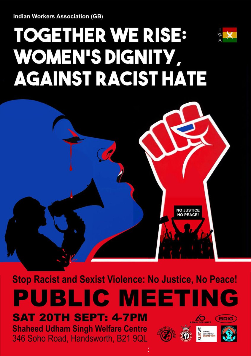 Public meeting in Handsworth, Birmingham this Saturday