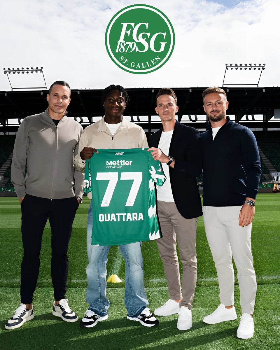 🇨🇭 Tiemoko Ouattara has signed for FC St. Gallen on a season loan from Servette FC.

💼 Deal done by SBE Management agents - left to right - Philipp Degen, Steven Lang and Ernes Paden.

📸 SBE Management