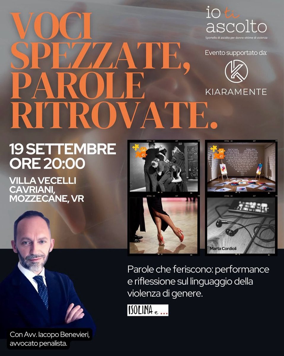 Ogni abuso inizia con una parola.
Non con la violenza, ma con il linguaggio che la prepara: svaluta, isola, confonde, riscrive il reale.
 🗓️ 19/09
📍 Mozzecane (Verona)
🕰️ 20:00
#lessicoresponsabile #linguaggio #diritti