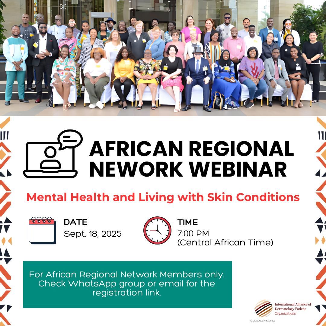 Eczema RDC (@rdceczema4128) on Twitter photo ce 18 sept, je partagerai mon expérience  avec la maladie de la peau #AtopicEczema des mains et son impact sur ma vie lors du webinar Régional  Régional d'#Afriquw de @GlobalSkin. 
On parlera des maladies de la peau et la santé mentale , de la défense  de ses droits et de briser ce 18 sept, je partagerai mon expérience  avec la maladie de la peau #AtopicEczema des mains et son impact sur ma vie lors du webinar Régional  Régional d'#Afriquw de @GlobalSkin. 
On parlera des maladies de la peau et la santé mentale , de la défense  de ses droits et de briser