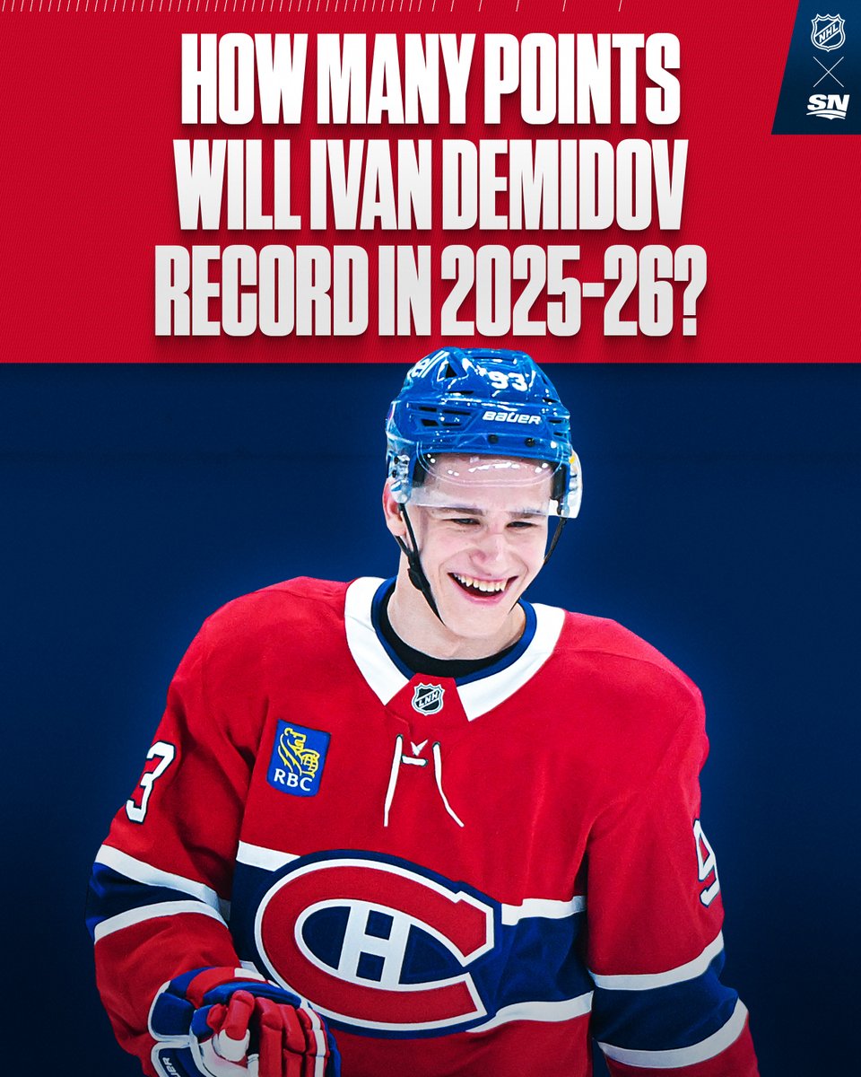 Sportsnet's tweet image. How many points will Ivan Demidov have this upcoming season? 🤔