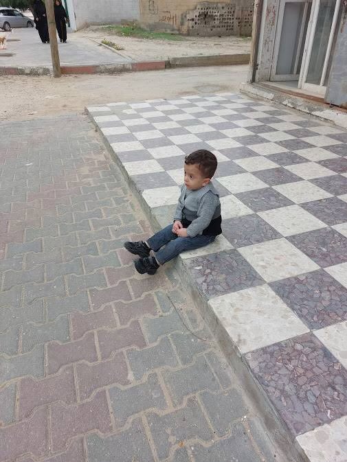 The young kid Hamza, instead of enjoying his childhood, he had been suffering from evacuation. 

israel murdered him after they murdered his sister and father in Gaza.