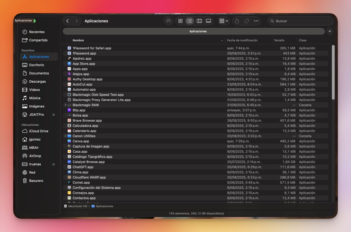 SoyITPro's tweet image. ¿Ya actualizaron a #MacOS 26?
No se, no me gusta el nuevo Finder.
