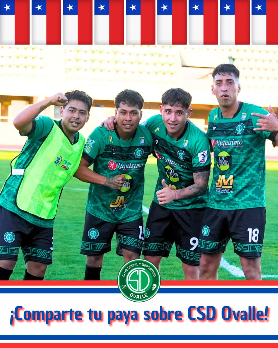 🎤⚽ ¡Se viene concurso de Fiestas Patrias! 🇨🇱

Haz tu paya sobre el CSD Ovalle y compártela en los comentarios ✍️

🏆 La que tenga más 💚  gana una Gift Card de Ovalle Casino Resort 🎁

⏰ Cierre: domingo 21 de septiembre, al mediodía.

¡Participa y apoya al Equipo de la Gente!