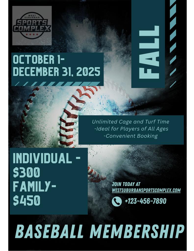 The Cubbies are in the playoffs!!!  It's time to produce some more Championship level players at West Suburban SportsComplexin Lisle!⚾️
