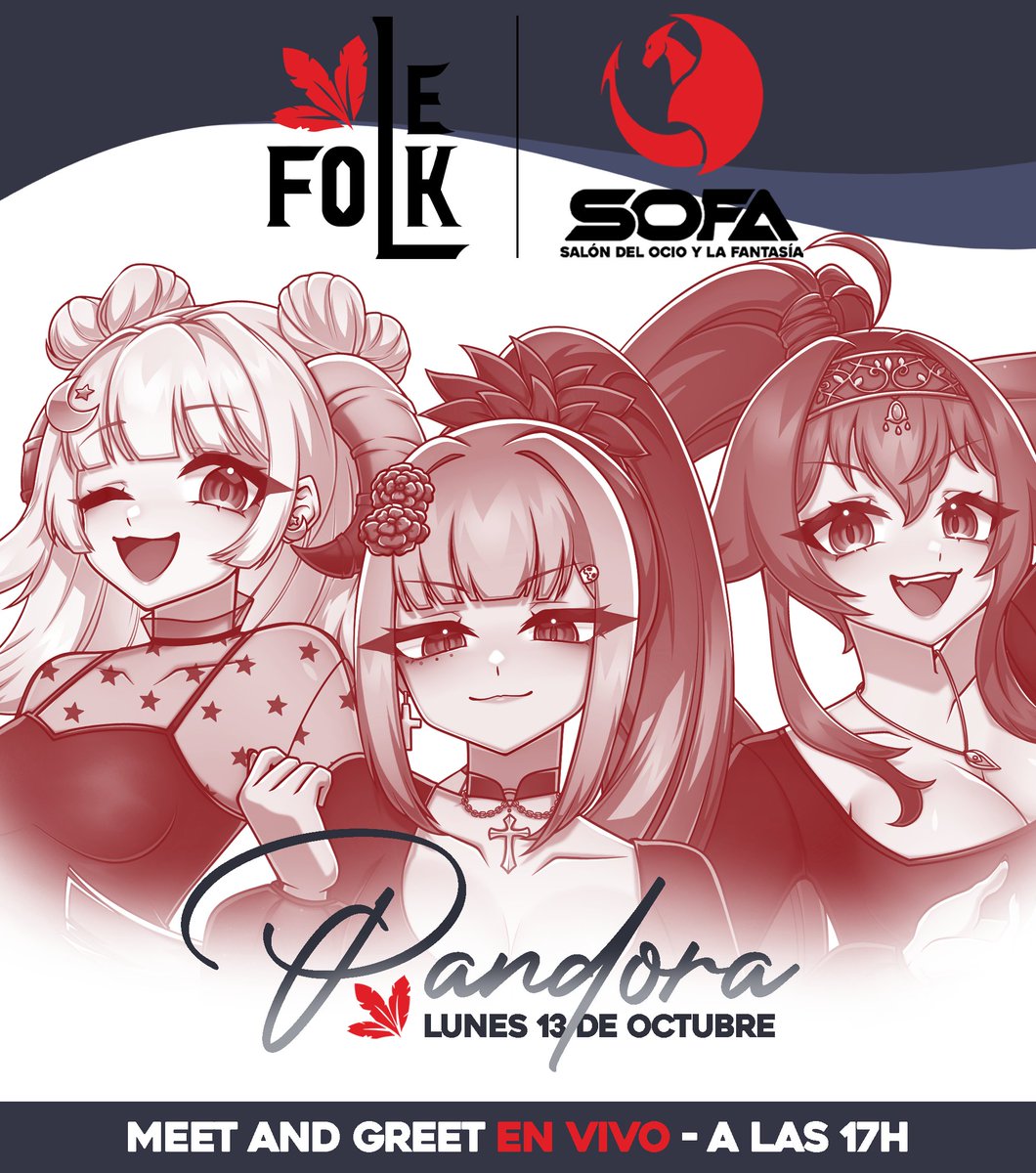 🍁¡PANDORA EN EL SOFA 2025!🍁

Nuestras talentosas chicas llegan al SOFA con una presentación musical + stream exclusivo + meet and greet virtual 💖

📆 Lunes 13 de octubre 
🕑 Presentación: 14:00 h COL
🕔 Meet &amp; Greet: 17:00 h COL

¡No te lo pierdas y adquiere tu boleto! ⬇️