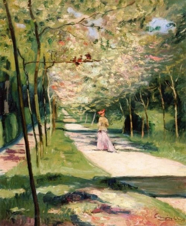 Te vas despidiendo verano… 

Tu paso fue un incendio breve, un festín de colores y horas largas, un abrazo cálido que ahora se disuelve en la penumbra dorada del otoño.

Feliz tarde! 🌹 

#ArteYArt 

🎨 A Lane in the Park at St Cloud, 1902 ~ 

👨🏻‍🎨 Charles Camoin (1879-1965) ~