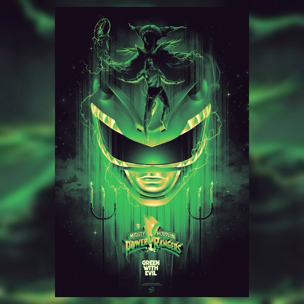 GREEN WITH EVIL (POWER RANGERS) by Matt Ryan Tobin - On Sale INFO! bottleneckgallery.com/blogs/news/gre…