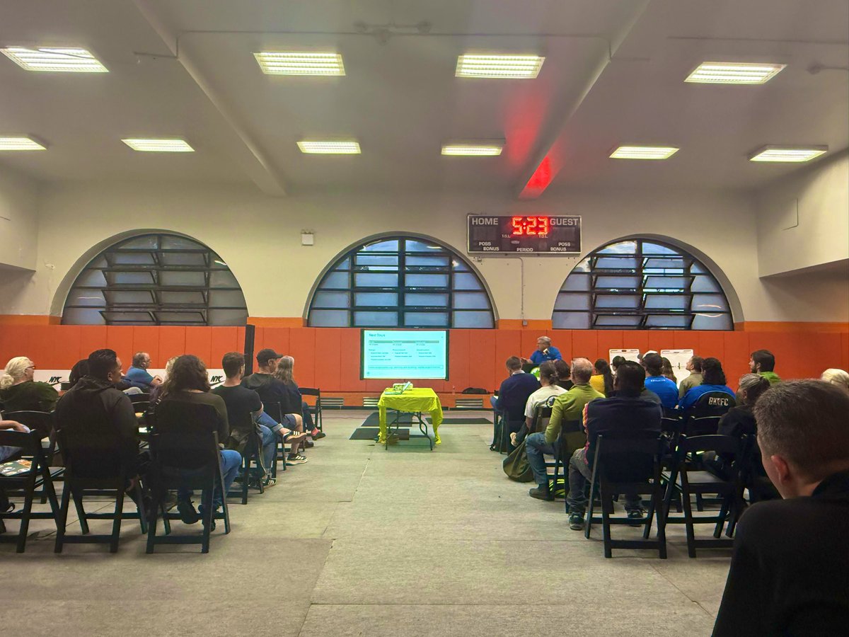 Presentation by <a href="/NYCParks/">NYC Parks</a> tonight regarding renovation and construction work for the Red Hook Recreational Center and Pool. 

Years after Hurricane Sandy &amp; Ida, we’re still building communities. Here on behalf of <a href="/RepDanGoldman/">Rep. Dan Goldman</a> ensuring federal dollars support the completion.