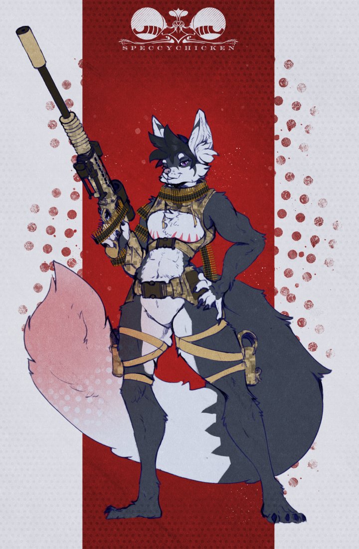 Fox with the gun