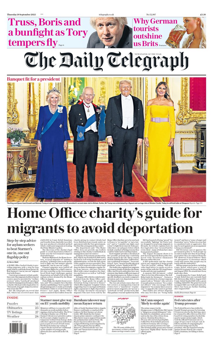 dennislennox's tweet image. How British #newspapers are covering Trump&apos;s State Visit.

 #tomorrowspaperstoday #thepapers #journalism #newspapersstillmatter