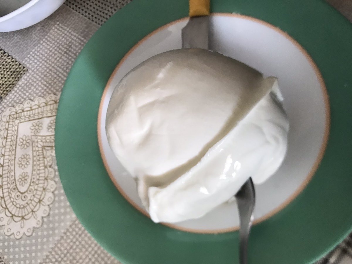 Dinner whit mozzarella, big mozzarella