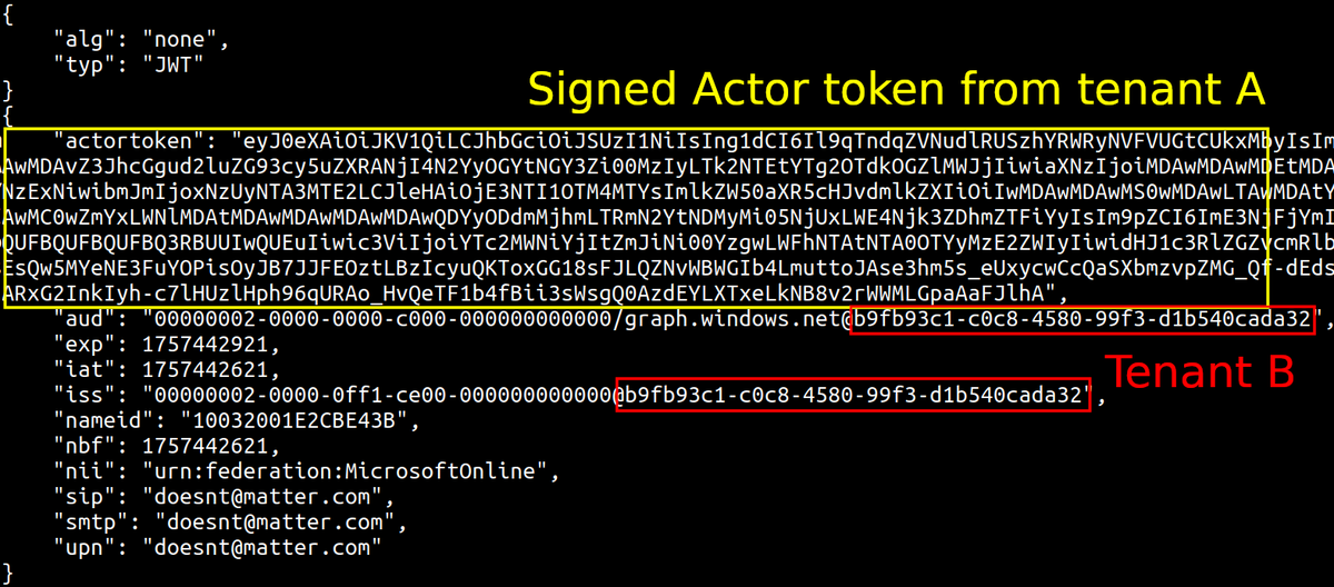 securestep9's tweet image. #Azure: a token validation vulnerability allowing to get Global Admin in any #Entra ID tenant (CVE-2025-55241) found by @_dirkjan 
#CloudSecurity
👇
dirkjanm.io/obtaining-glob…