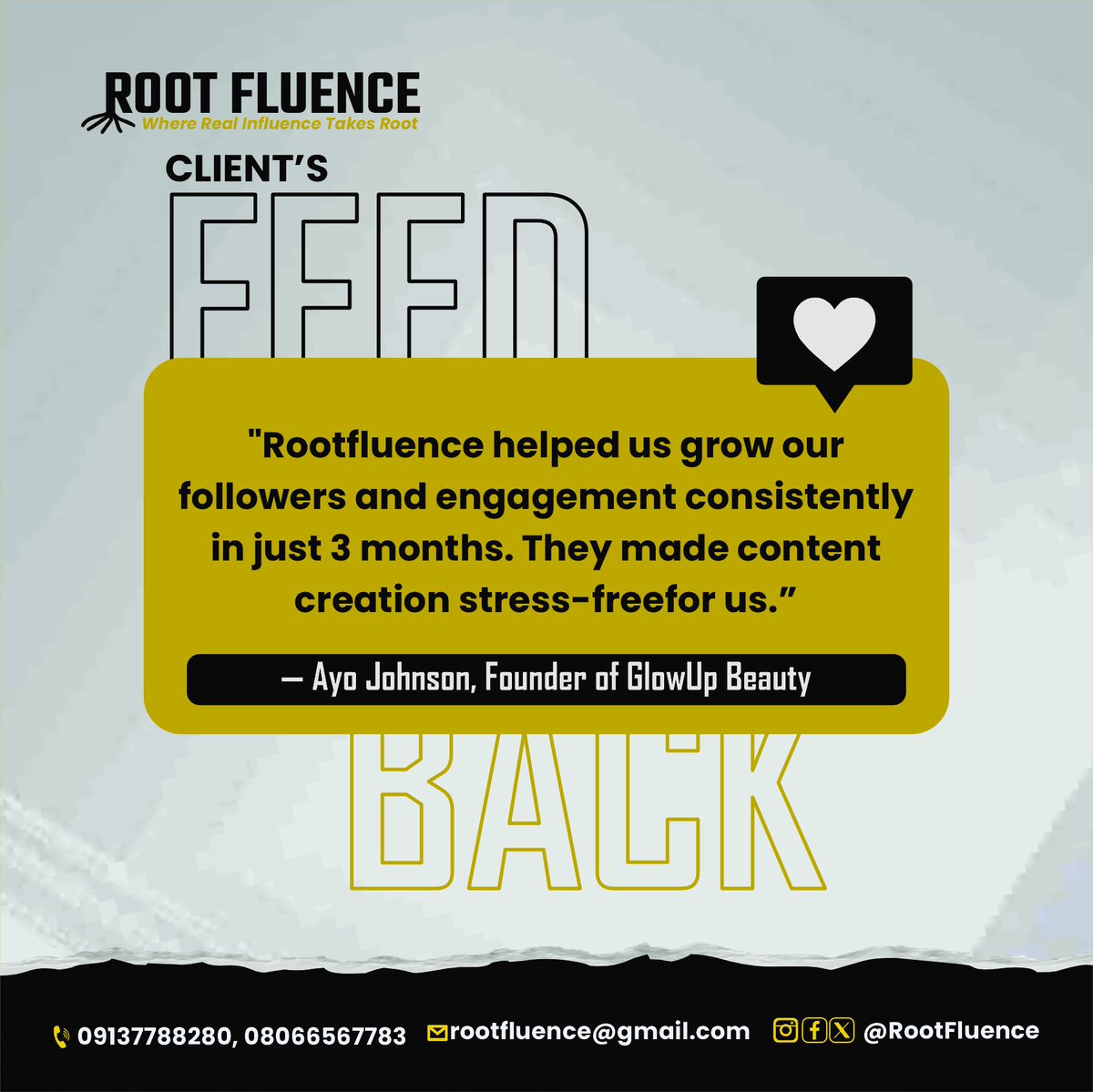 rootfluence's tweet image. 3 months ago: Random posting, stressed business owner, no clear results
Today: Strategic content, consistent growth, stress-free content creation

The difference? Strategy over hope.

Your business deserves this transformation too.

#ClientResults #SocialMediaStrategy