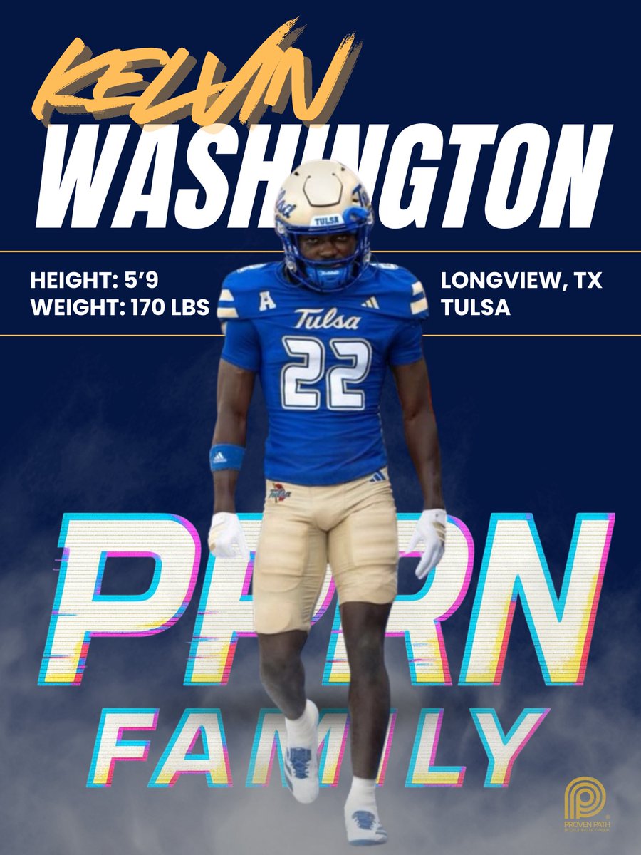 provenpRecruits's tweet image. 🚨 Welcome to the Family 🚨

Proud to have Kelvin “Boosie” Washington (@Slickshow_20) join the #PPRN FAMILY!

Freshman RB | Tulsa | 5’9” 170 lbs
Explosive. Vision. Work ethic. Built different. 💯

📍 RB #22 | @TulsaFootball
#ProvenPath #NextLevel #Boosie
