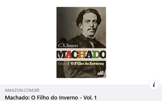 mdassisonline's tweet photo. 👉Pré-venda aberta na Amazon. 
https://t.co/MhSLHPM0R7

MACHADO: Volume 1 | O Filho do Inverno, de C.S. Soares, inaugura uma biografia em dois tomos dedicada a Machado de Assis. Este primeiro volume acompanha a história desde os antepassados do escritor — avós e pais — até 1880, ano em que ele lança Memórias Póstumas de Brás Cubas na Revista Brasileira. A narrativa propõe uma releitura de sua trajetória, recuperando o “Machado negro” que o autor considera o único Machado possível e desafiando a imagem etérea e desmaterializada construída ao longo do tempo.