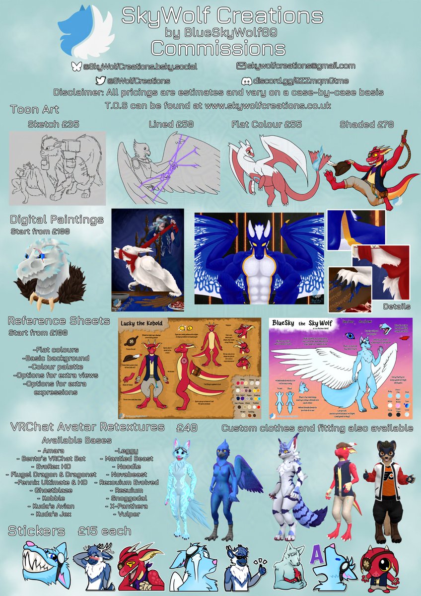 SWolfCreations's tweet image. Commissions open! I have all kinds of options available in both 2D and 3D! You can see  more examples of my work on my website and social media pages. If you're interested or have any queries consider joining my Discord
discord.gg/9ZZmqmGtme
#furry #art #furryart #commsopen