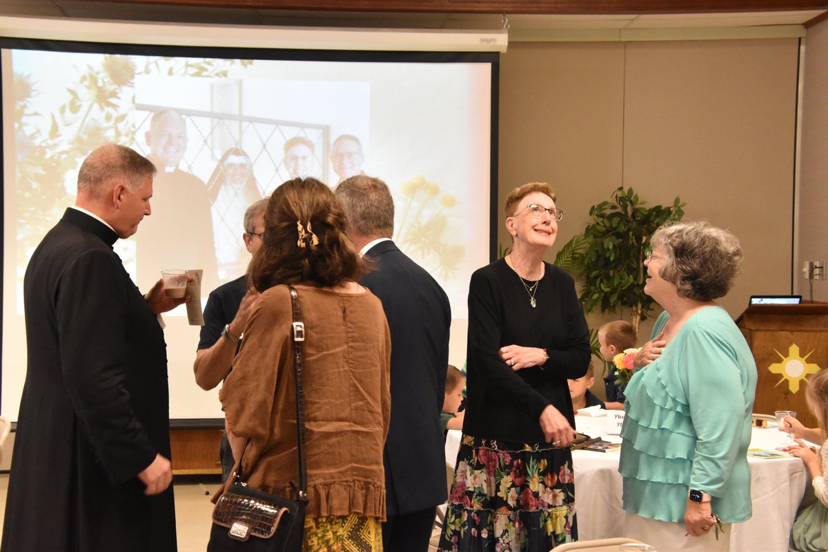 Thank you to everyone who came and celebrated Sr. Maria Bronislava's First Vows with Sandy &amp; Jeannie Dillard. There is something special about knowing that we have a cloistered religious from our parish praying for us. Hopefully, you continue to keep her in your prayers as well!