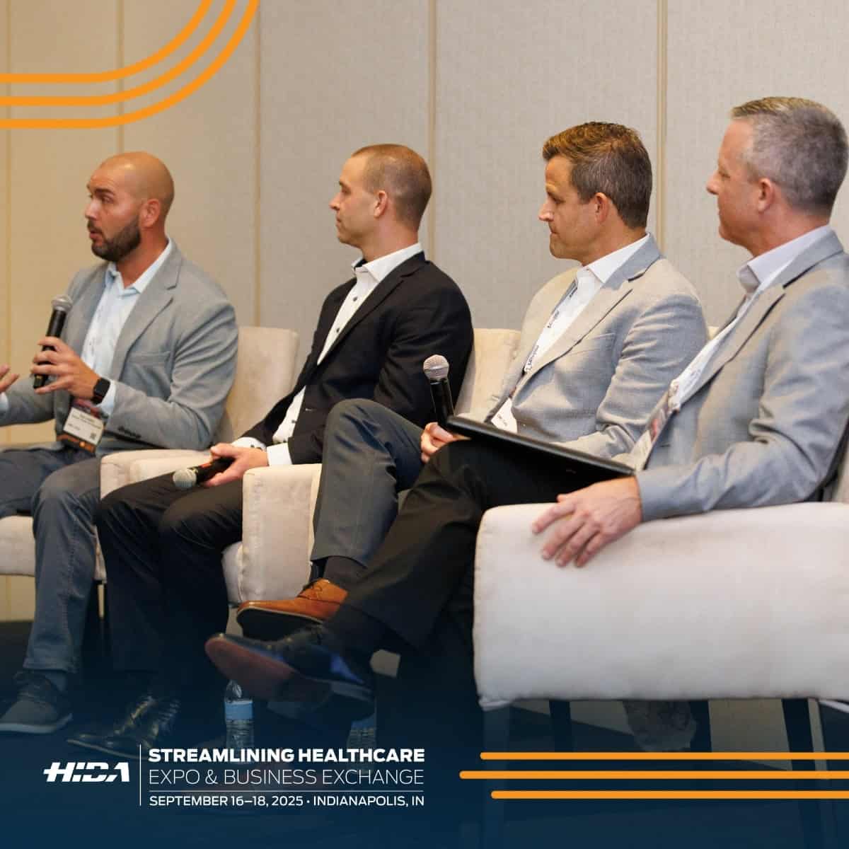 HIDAorg's tweet photo. #StreamliningHealthcare25 attendees gained invaluable insights straight from the top, thanks to distributor executive teams from @Owens_Minor, @NDC_Inc, @ConcordanceHS, @CME_Corp, and @HenrySchein!
#HealthcareDistribution #DistributorQA https://t.co/Dod4WUds60