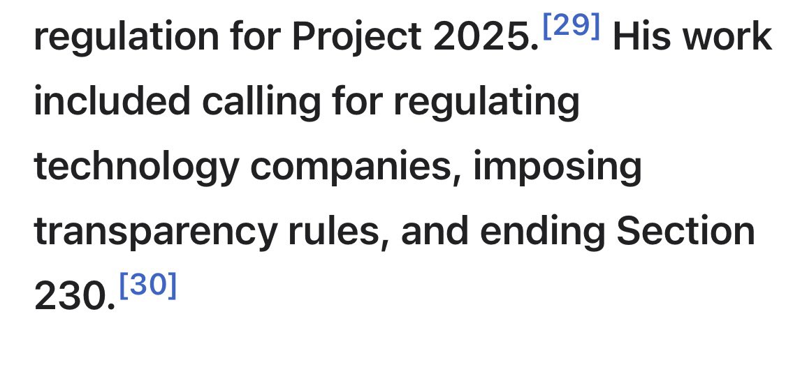 Tentoads4truth's tweet photo. Brendan Carr Federal Communications Commission /FCC 👉🏼 was involved in Project 2025 and wrote a section of The Heritage Foundation's Mandate for Leadership (2024). #KochNetwork
https://t.co/cYiTG6NBK9 https://t.co/q0Z1vIwJDp
