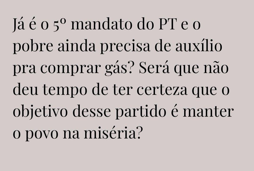 Que a verdade seja dita.