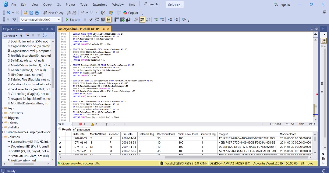 Rofeeah_Tijani's tweet image. Day 13 of my #30SQLChallenge 🚀

Today’s focus: Subqueries in SQL

A subquery is simply a query nested inside another query. They are powerful because they allow you to break complex problems into smaller, manageable steps.