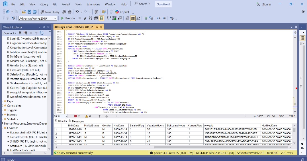 Rofeeah_Tijani's tweet image. Day 13 of my #30SQLChallenge 🚀

Today’s focus: Subqueries in SQL

A subquery is simply a query nested inside another query. They are powerful because they allow you to break complex problems into smaller, manageable steps.
