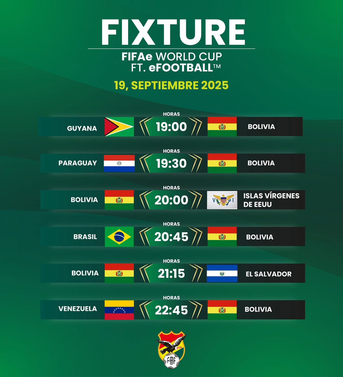 Federación Boliviana de Fútbol tweet media