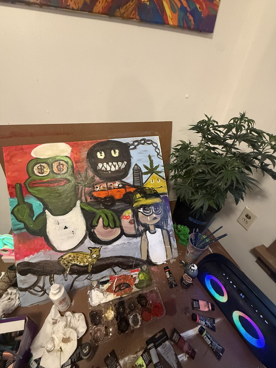 Scooter_420's tweet photo. Yo @a1lon9 I want to ship you this painting we’re making rn on livestream https://t.co/0jgLLdsQ4k