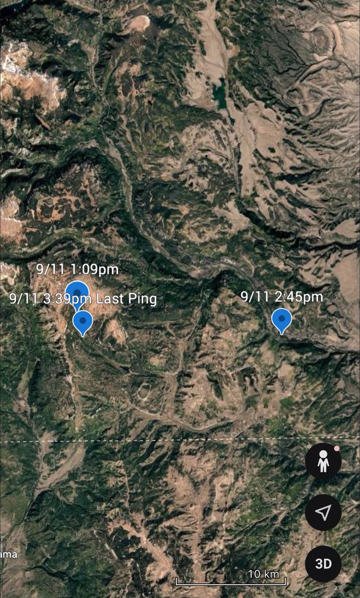 bdohe001's tweet photo. @WLOS_13 This is what I got putting their pings in the GPS. Why is their 2nd to last ping so far away? Seems like a lot of terrain to travel out and back to. Even if driving around glassing. https://t.co/usigQA5oBB