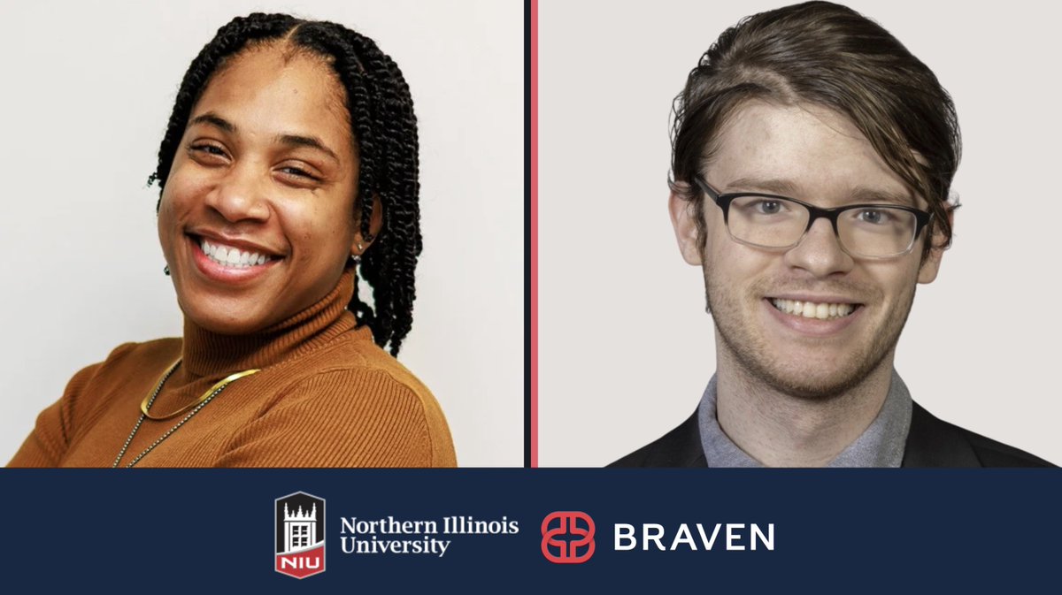 Braven (@bebraven) on Twitter photo Transfer students Donna Gillespie and Christopher Billen came to <a href="/NIUlive/">NIU</a> looking for a place to grow. 
Through the support of UNIV 301, they found clarity and confidence as they jumpstarted their career journeys.
Read more: niutoday.info/2025/09/09/uni…
#BeBraven #NIU Transfer students Donna Gillespie and Christopher Billen came to <a href="/NIUlive/">NIU</a> looking for a place to grow. 
Through the support of UNIV 301, they found clarity and confidence as they jumpstarted their career journeys.
Read more: niutoday.info/2025/09/09/uni…
#BeBraven #NIU