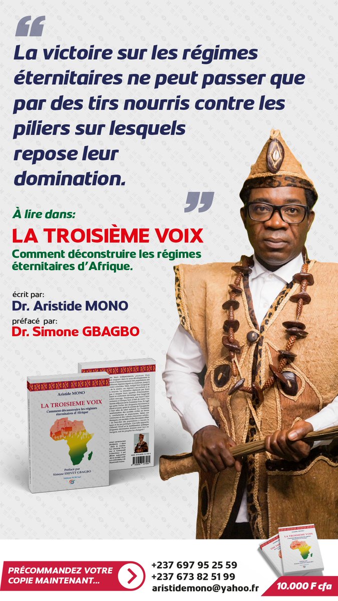 EquinoxeTv_cm's tweet photo. Sortie officielle du livre La Troisième Voix! https://t.co/sXG5BFRh4t
