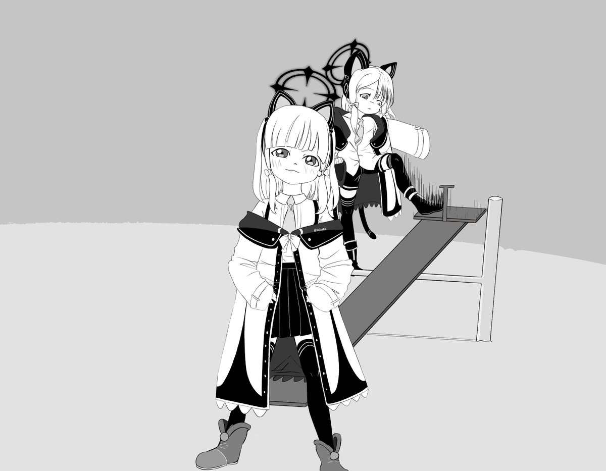 Velsekk's tweet image. Momoi and Midori
#ブルアカ #BlueArchive