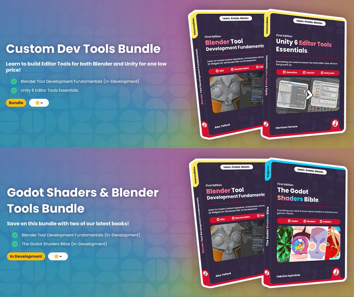 ushadersbible's tweet image. We now have two early-access Bundles available! Perfect for anyone getting into Technical Art 🔗 jettelly.com

#gamedev #Gamescom #TechArt